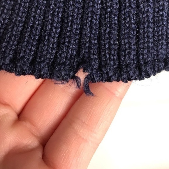 VINTAGE • 1950s Vintage Navy Wool Authentic Military Sweater - Picture 4 of 4